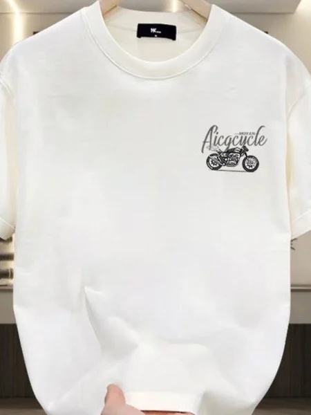 

Дизайн, модная брендовая футболка с круглым вырезом и буквенным принтом, новинка 2025, летняя простая универсальная футболка с короткими рукавами Fried Street