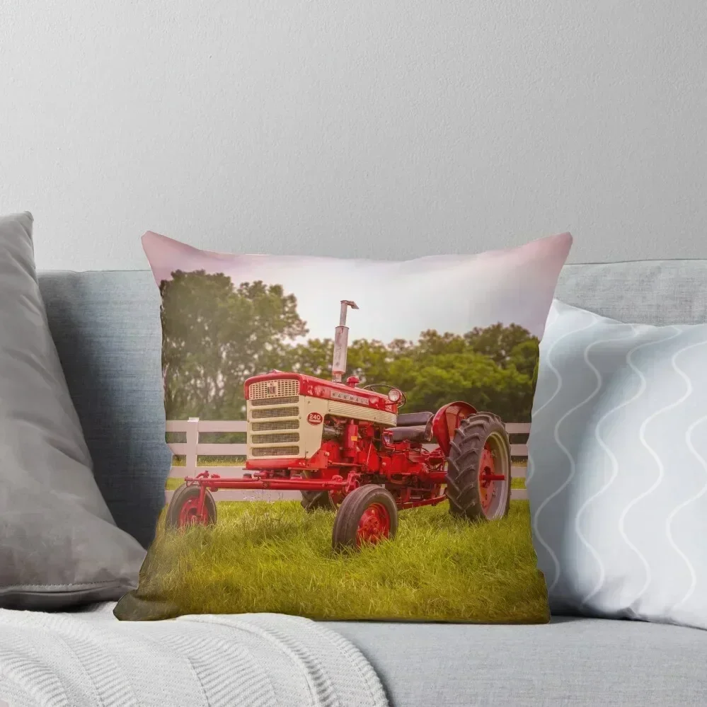 

Tractors are Red Throw Pillow Christmas Pillow Sofas Covers pillow