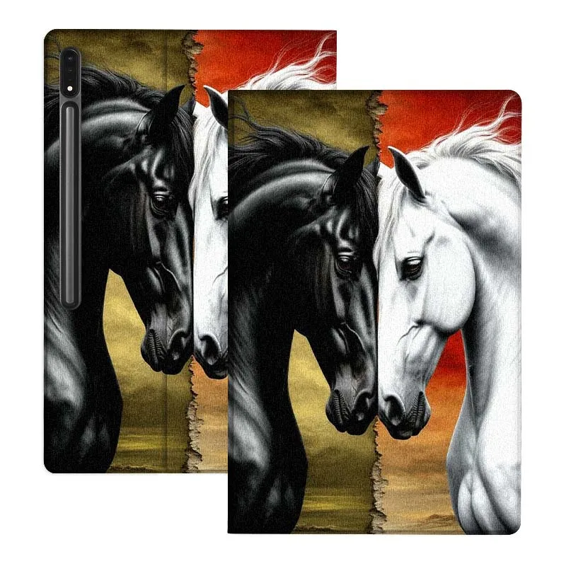 

Horse Cartoon Popular Cool Gift For Samsung Galaxy Tab S10 S9 S8 S7 FE Lite Soft Flexible Support Tablet Case