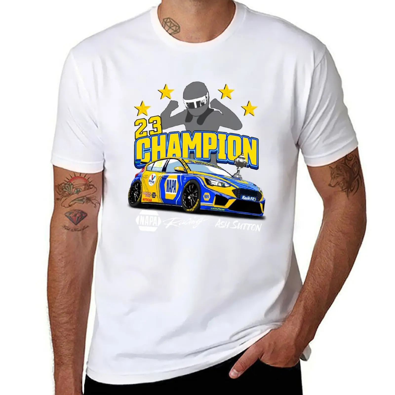 Camiseta del campeón de 4 horas, camisetas informales para hombre, camiseta ajustada