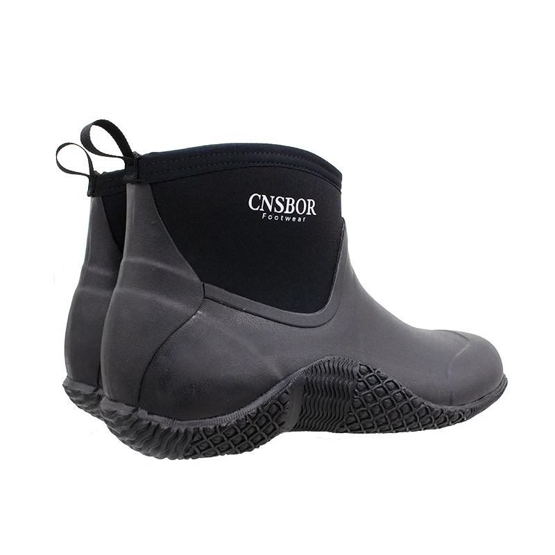 CNSBOR Work Boots for Men Waterproof Rain Boots Hiking Lightweight Ankle Garden Shoes