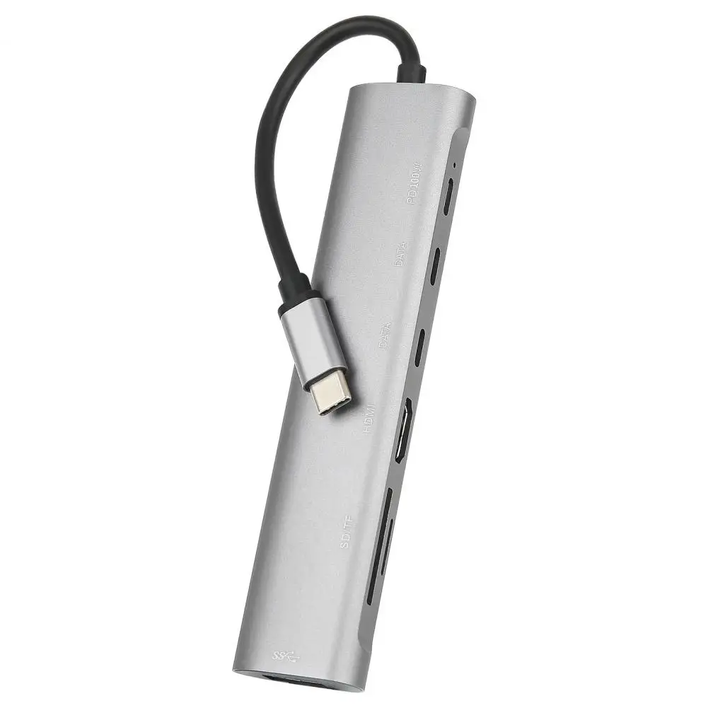 USB Hub Adapter  Professional TF Card Reader Aluminum Alloy  High-performance USB Type-C Docking Station Computer Accessories