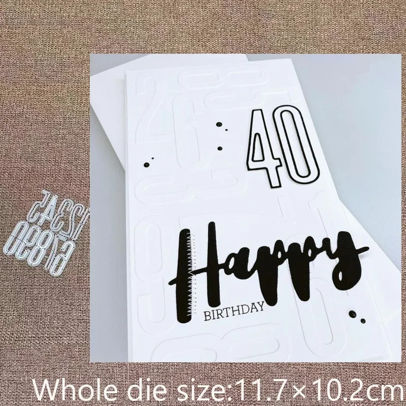 

XLDesign Craft Metal stencil mold Cutting Die Line numbers decoration scrapbook die cuts Album Paper Card Craft Embossing