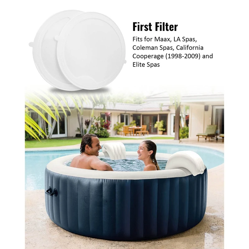 100497 First Filter For Spas Hot Tub For Maax/ LA Spas/ Coleman Spas/ California Cooperage (1998-2009) And Elite Spas Durable