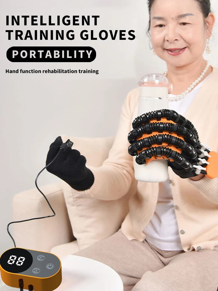 

New Rehabilitation Robot Glove Hand Exerciser Finger Training Gloves Stroke Hemiplegia Devices Hand Rehabilitation Trainer Rehab