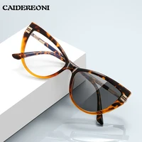 CAIDERONI, gafas de lectura con diseño de lazo a la moda para mujer, gafas anti-luz azul, fotocromáticas con prescripción personalizada PFD2264