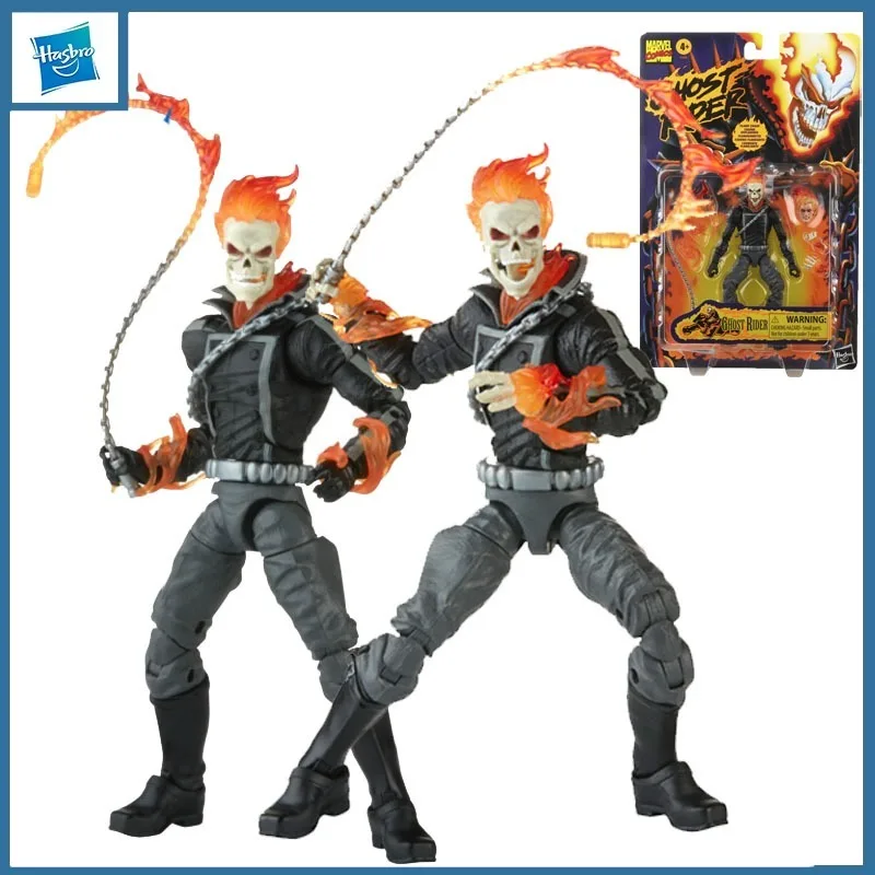 Hasbro genuino Marvel Legends Ghost Rider Johnny Blaze edición cómica figuras de acción de juguete para niños niñas regalo modelo coleccionable