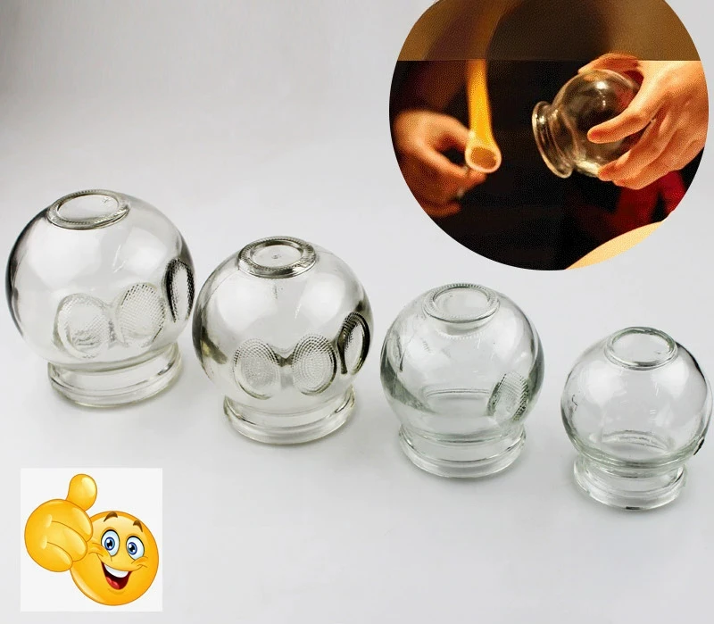 Thickened No air leakage glass fire jar household/beauty salon Chinese medicine health protection cupping body points massage