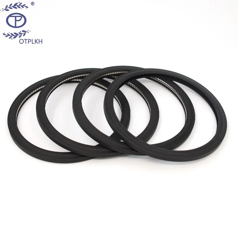 

End face spring inner seal modified polytetrafluoroethylene added carbon fiber black V-shaped spring OTPLKH factory customized