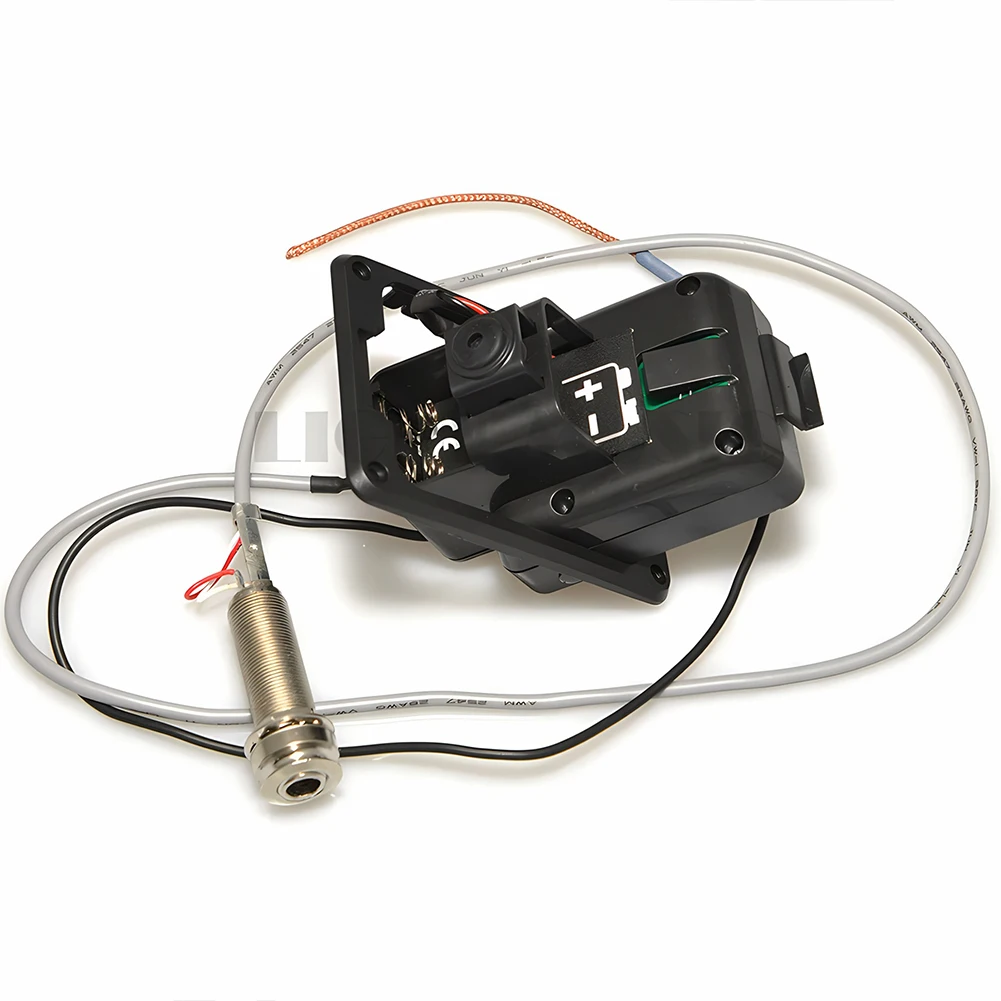 البلاستيك 301 الغيتار لاقط EQ التعادل مع موالف Presys بيزو لاقط موالف الغيتار الغيتار ثقب الصوت EQ أجزاء الملحقات