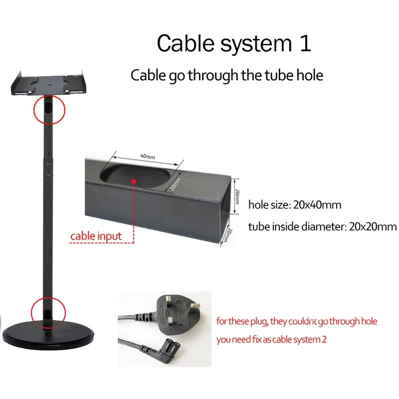 (1 пара = 2 шт.) SF120L 82,5-114 см, круглая основа, регулировка звука объемного динамика, напольная подставка с зажимом