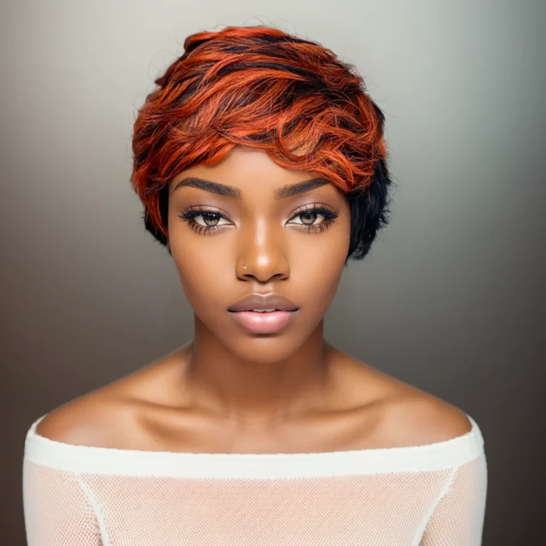 

350 # Смешанный черный парик с стрижкой пикси 1B/350, короткий прямой многослойный парик с челкой, 6-дюймовый парик из человеческих волос Remy, машинное производство