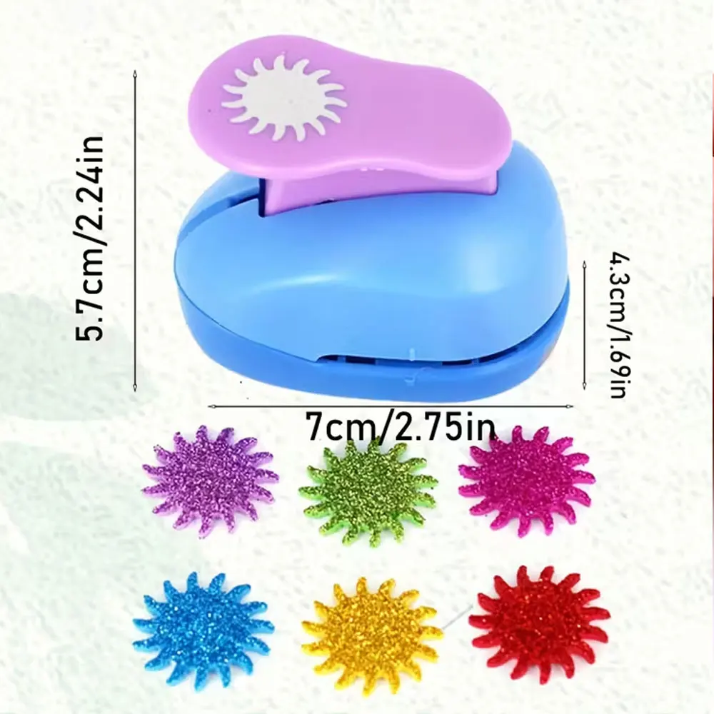 1PC Zon Vorm Handheld Perforator, Scrapbook Ambachten Perforator (Willekeurige Kleur)