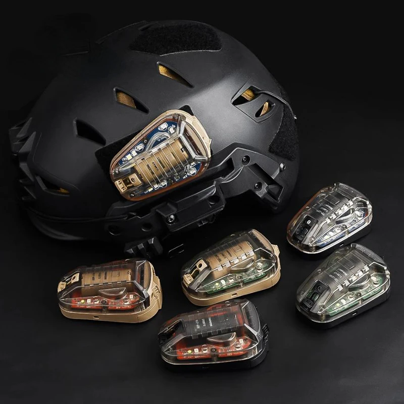 Tactical Helmet Ladybug Light Airsoft Sport Helmet Light  Red IR Strobe Waterproof Outdoor Survival Safety Signal Flash LAMP