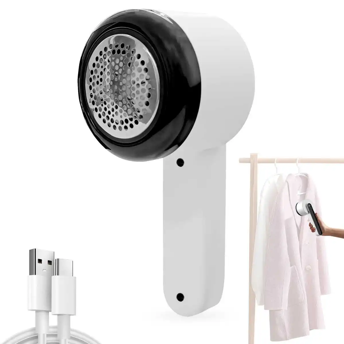 مزيل الوبر شاشة ديجيتال للملابس الكهربائية بيليه زغب سترة ماكينة حلاقة للأقمشة الزغب قادين USB شحن لوازم المنزل