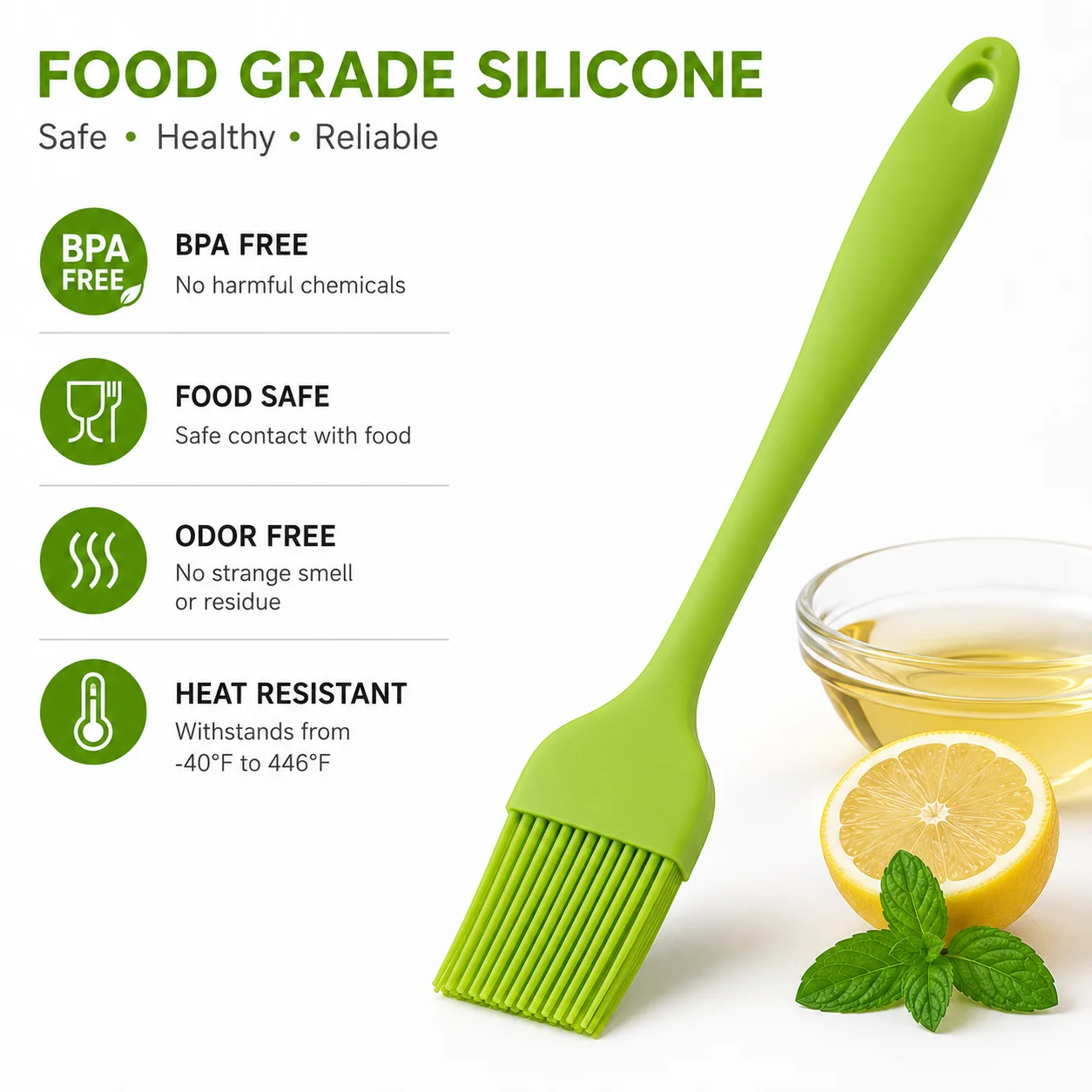 فرشاة سيليكون مقاومة للحرارة و - مراجعة Pastry Brush Silicone وسعره