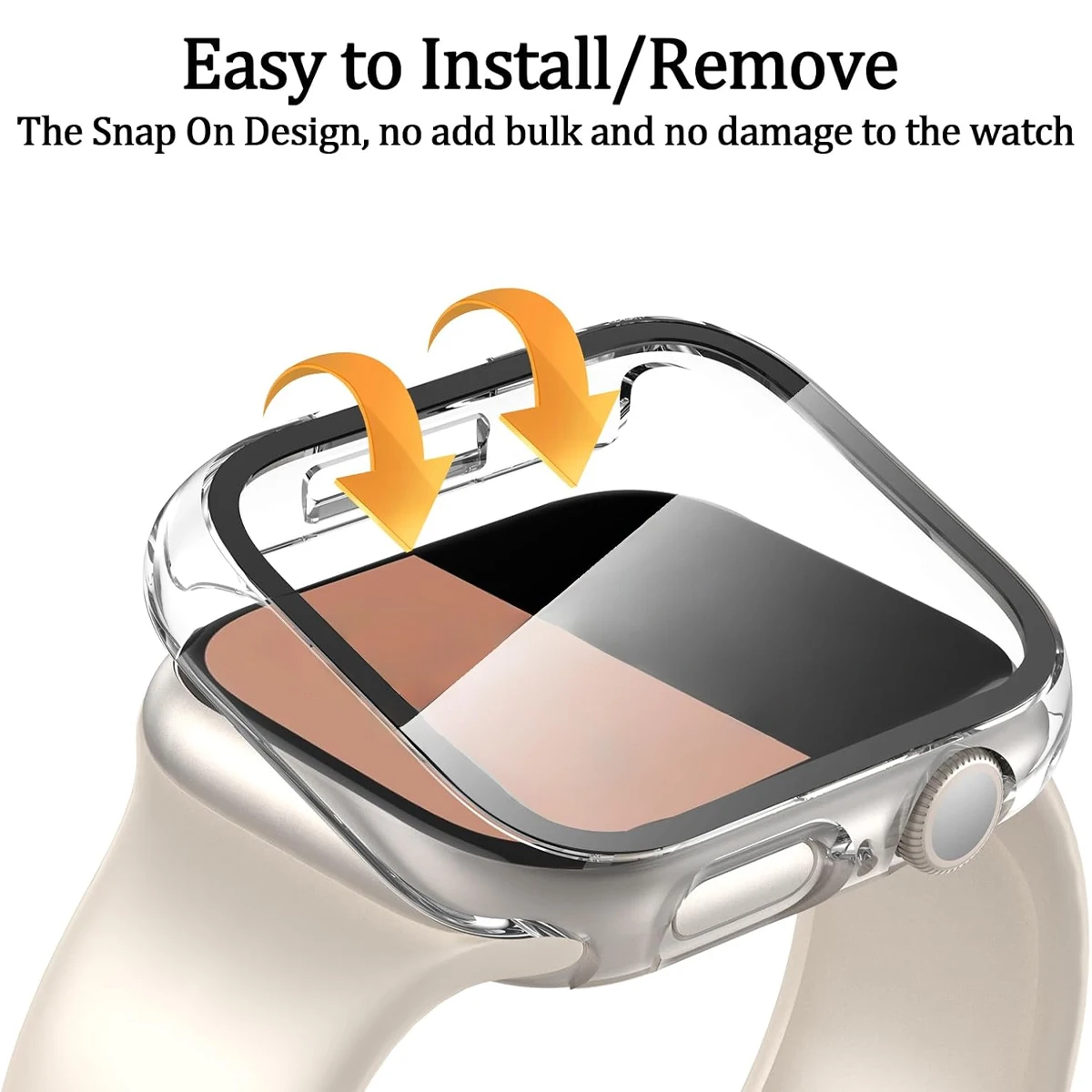 Glas + Gehäuse für Apple Watch Ultra/10 42 46 mm PC-Displayschutzfolie aus gehärtetem Glas, Rahmenabdeckung für iWatch 10 42 46 49 mm Zubehör