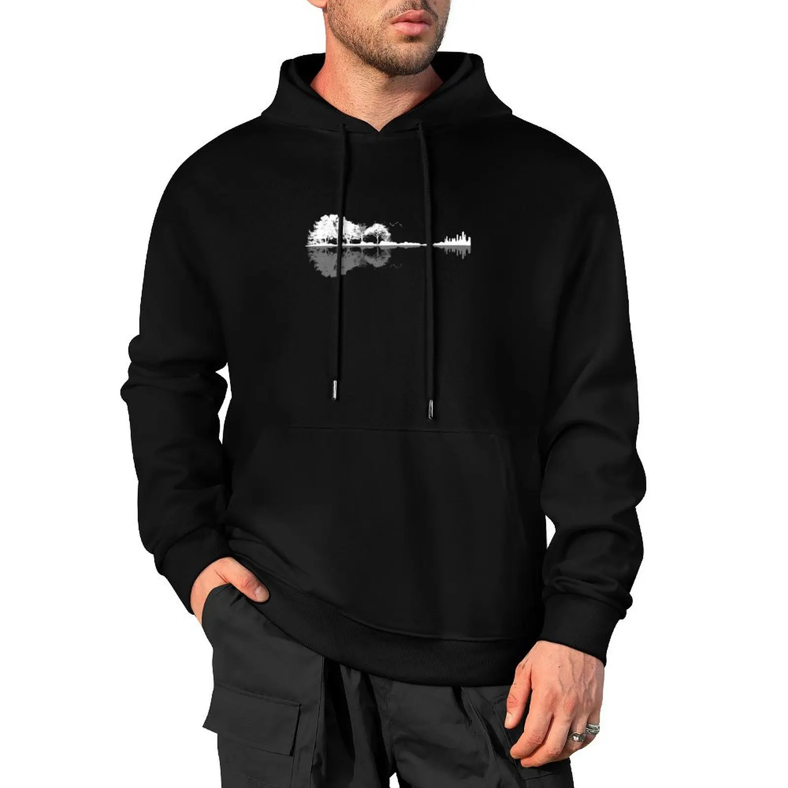 

Nature Guitar Pullover Hoodie autumn clothes streetwear men autumn new products winter clothes pullover hoodies