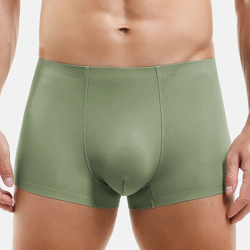 

Нижнее белье, 5 шт., мужские летние тонкие бесшовные четырехугольные шорты, мужские спортивные, дышащие, нулевые чувствительные, плоские брюки