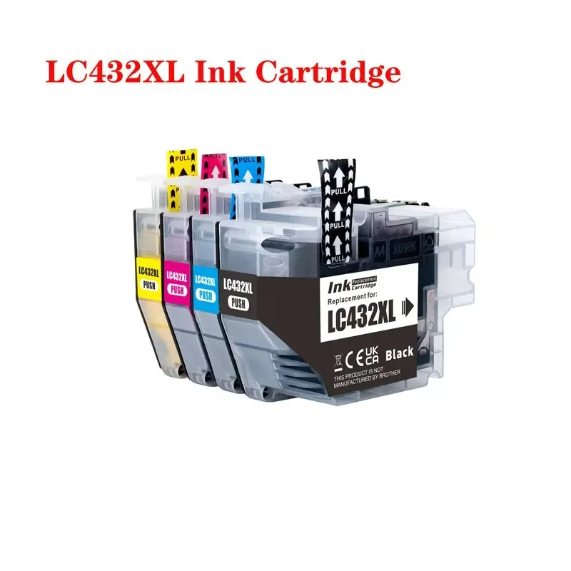 LC432 LC432XL Ink Cartridge for Brother MFC-J5340DW MFC-J5740DW MFC-J6540DW MFC-J6740DW MFC-J6940DW Compatible Inkjet Printer