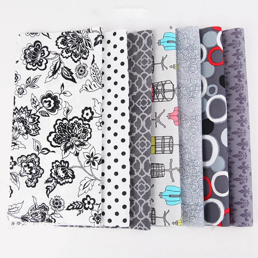 Bursting with Colors 50 PCS Assorted 10CM*10CM Quilt Quilting Cotton Fabric Sewing Set Random Color, No Repeat Pattern