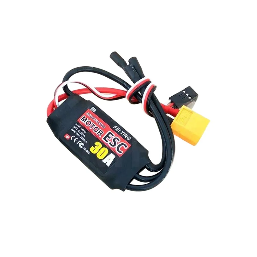 Three-phase Model Aircraft Brushless Motor Regulator Motor Speed Test Drive Set 30A Brushless Electric Speed Controller Fan DIY