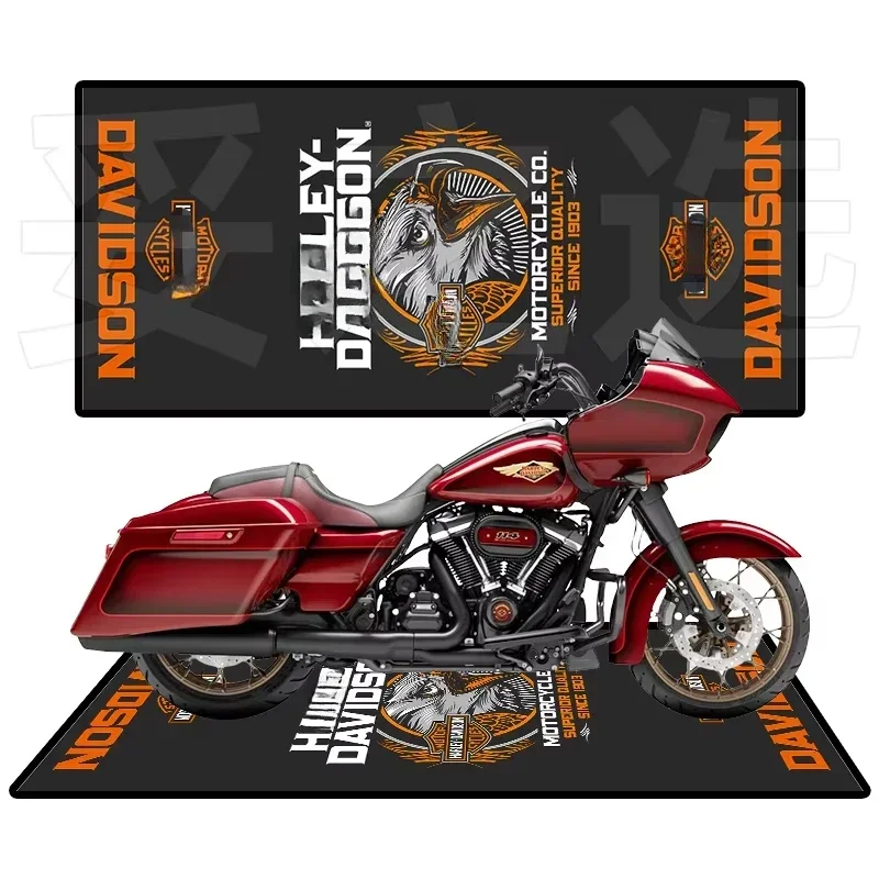 New For Harley Large Size Motorcycle Display Carpet Work Floor Garage Racing mat Electric Vehicle Mat Entrance Bedroom Doormat