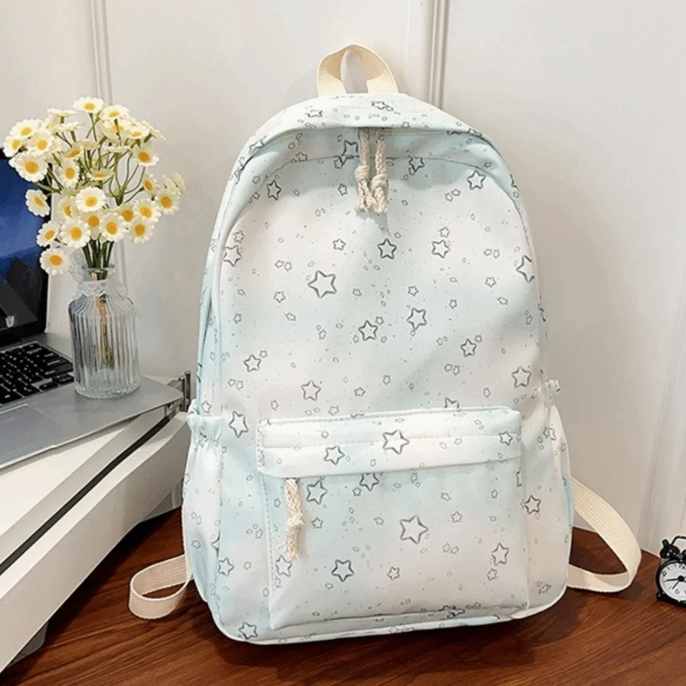 

Модный нейлоновый школьный рюкзак, водонепроницаемый легкий школьный рюкзак для подростков, большая вместительная гладкая сумка для компьютера на молнии, студенческие принадлежности