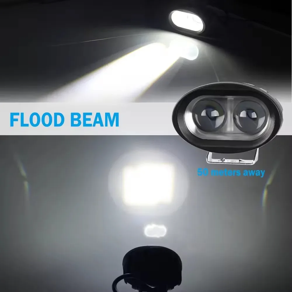 up to date Auxiliary Spot LED Lights Mini Led Fog/driving Lights for Motorcycle jeep wrangler