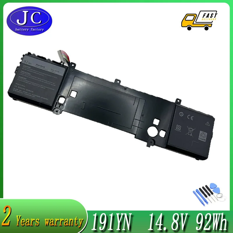 JC New 191YN 410GJ 8NH55 Laptop Battery For DELL Alienware 15 R1,15 R2, ALW15ED-1828 2F3W1 ALW15ED-1718 ALW15ER-3718 P42F