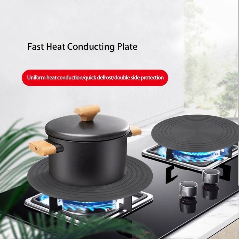 

Protect Pan Pot Heat Conduction Plate Pad Enamel Energy-saving Anti-burning Gas Stove Pan Furnace Pad Mat Kitchen Supplies