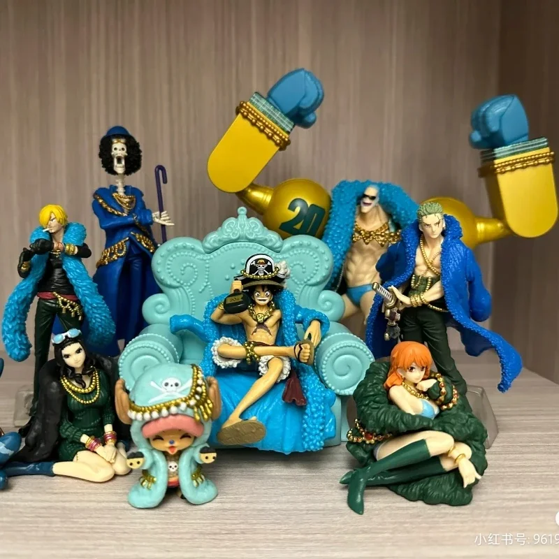 Hot 20cm One Piece Toys Rewards 20th Anniversary Nico Robin Model Ornaments Anime Statue Decoration Pvc Action Dolls Xmas Gift ﻿