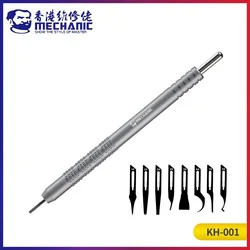 MECHANIC KH-001 Non-Slip Quick Release Knife Kit Adhesive Removal Pry Blade Tools for Phone PCB Motherboard Disassemble Repair
