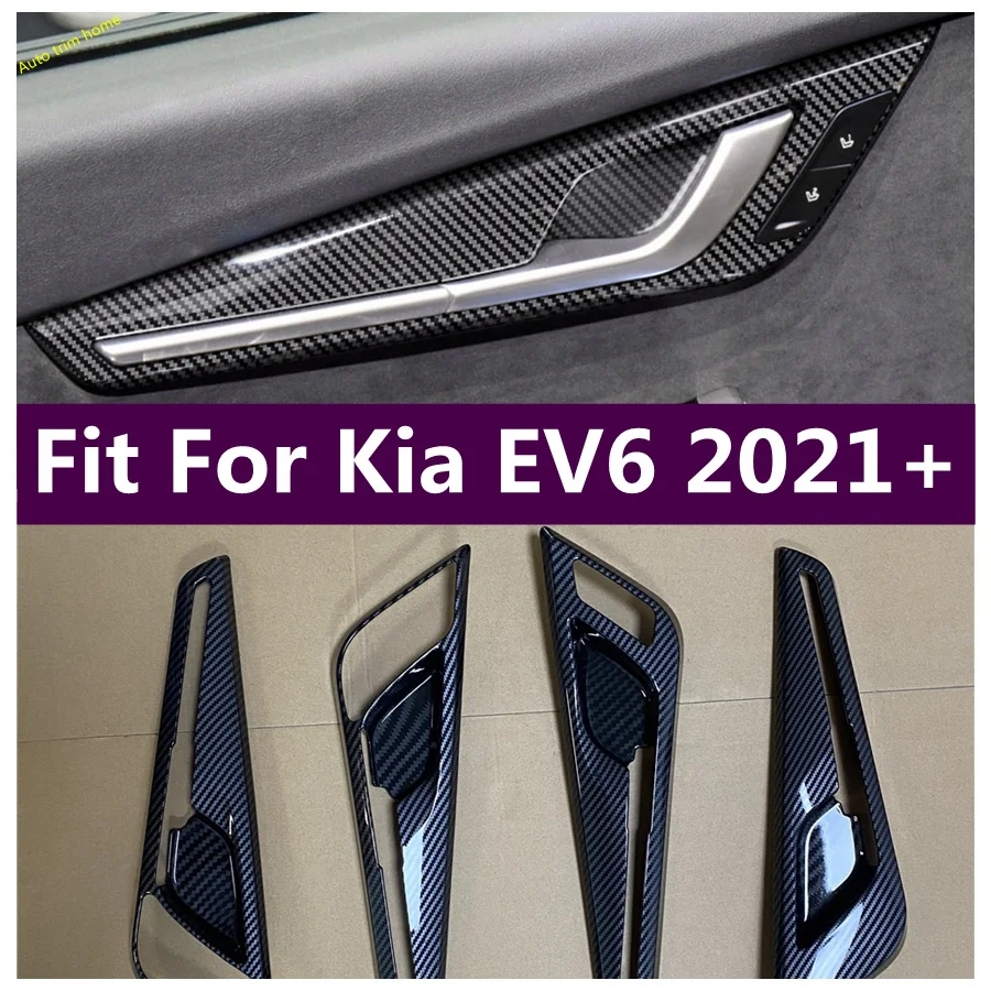 

LHD! LHD! Fit For Kia EV6 2021 2022 2023 Auto Accessories Inner Door Handle Clasing Bowl Cover Trim