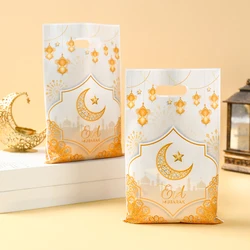 10/25/50pcs Eid Mubarak Gift Packing Bags Plastic Candy Treat Bags  Kareem Ramadan Decoration 2025 Islamic Muslim Party Supplies