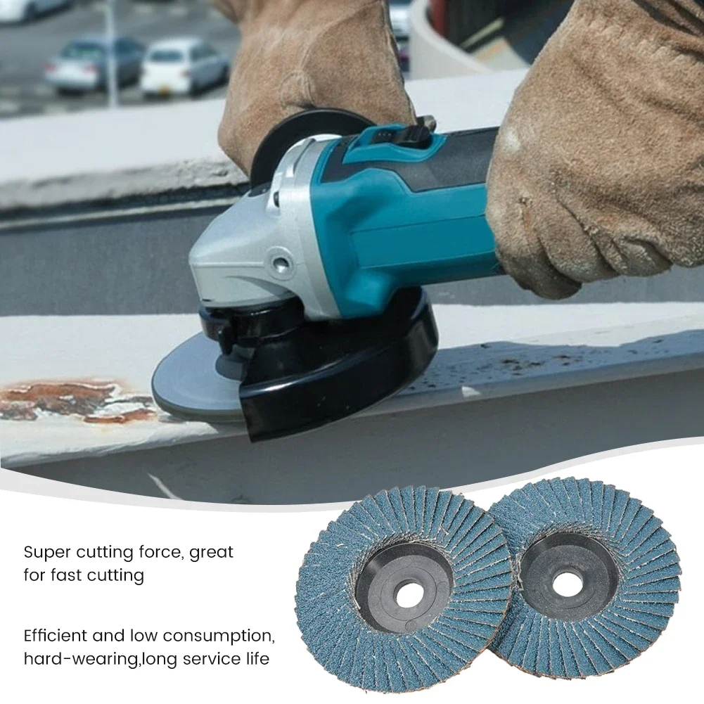 Flap Wheel 10pcs Discs 125mm Angle Grinder Sanding Discs 40/60/80/120 Grinding Wheel Flap Discs Metal For Removal Abrasive Tools