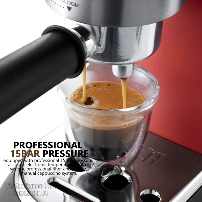 Delonghi Semi-automatic Espresso Machine 15Bar Household Coffee Maker 1-2 Cups Coffee Milk Foam Machine EC685