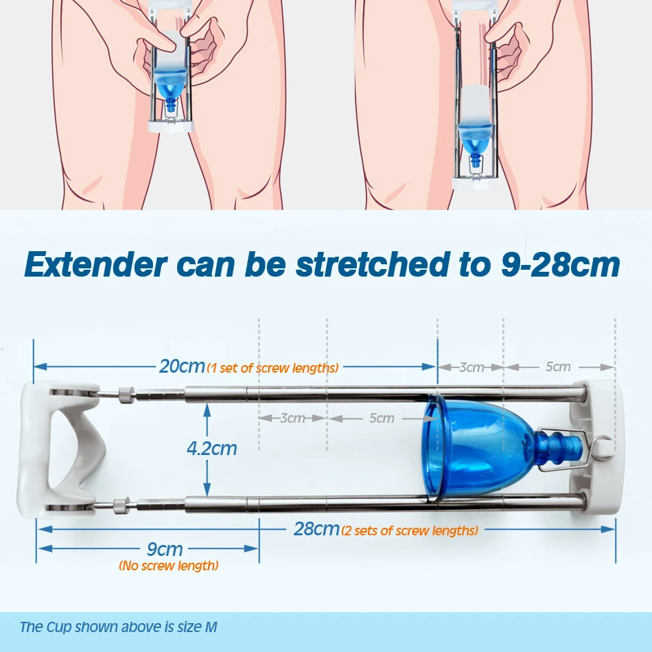 Penis Extender Enlarger Stretcher Male Penis pump Enhancement Edge Training Tension Device Big Size 6 Month Dildo Auto Sex Toys