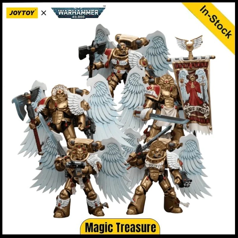 

【In Stock】JOYTOY Warhammer 40K Blood Angels Sanguinary Guard Anime Model Toys Gift 1/18 Action Figure