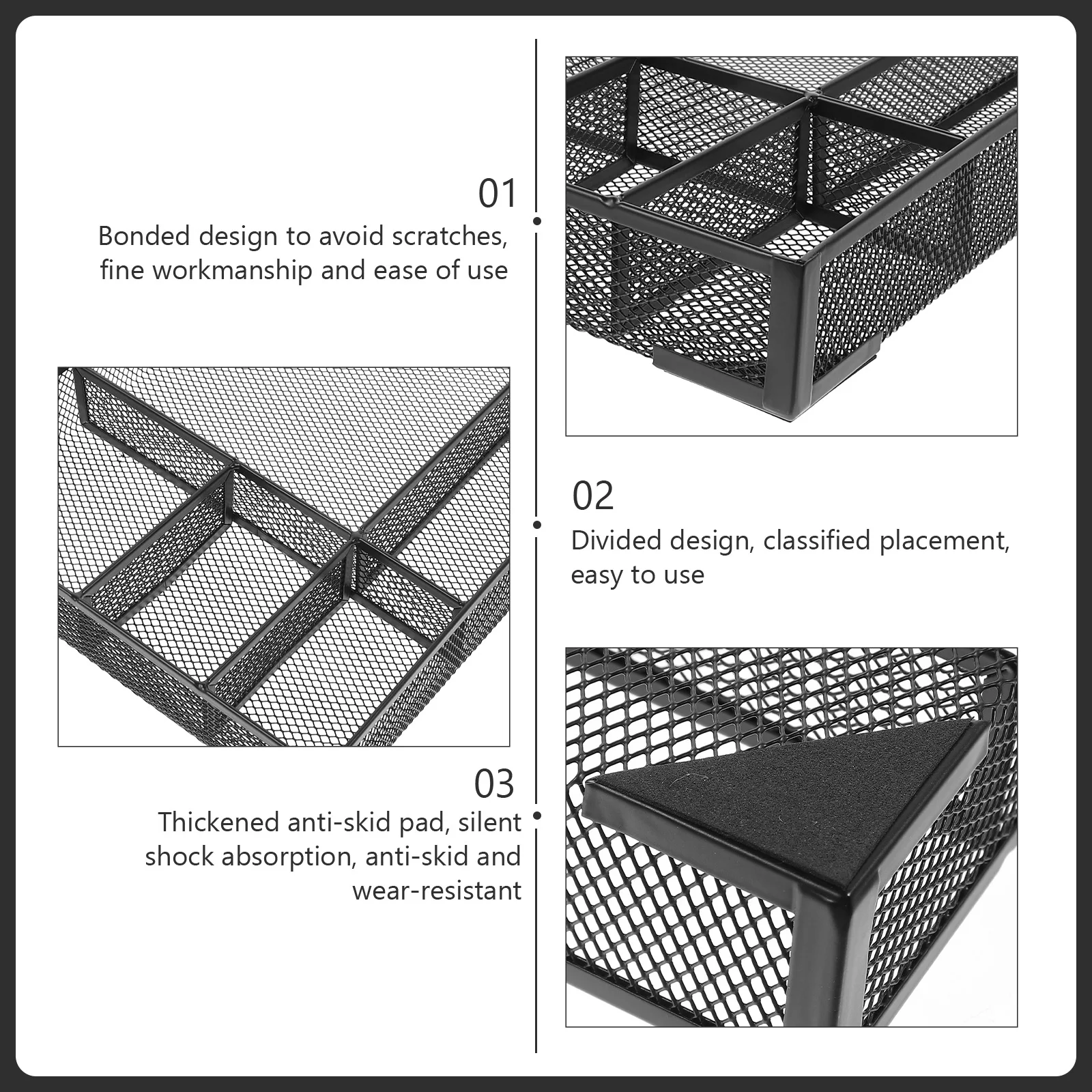 صينية تخزين الملفات، منظم سطح المكتب من نوع درج سعة كبيرة للمنزل والمكتب والحمام، تخزين المكياج البلاستيكي #1