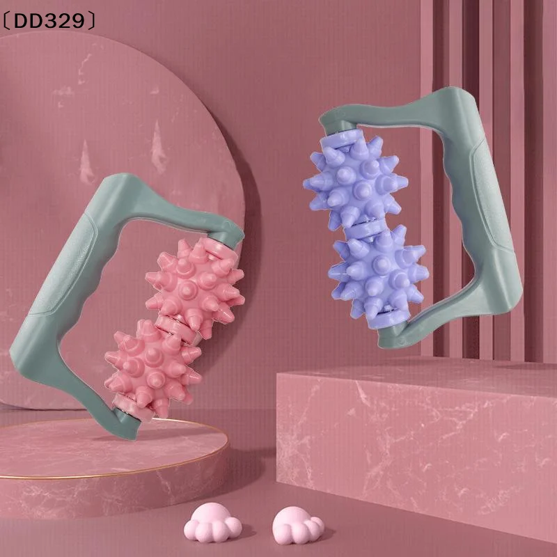 

Mace Leg Roller Massage Stick Hand Held Calf Massage Roller Hand Held Double Ball Muscle Relaxation Roller Massager〔DD329〕