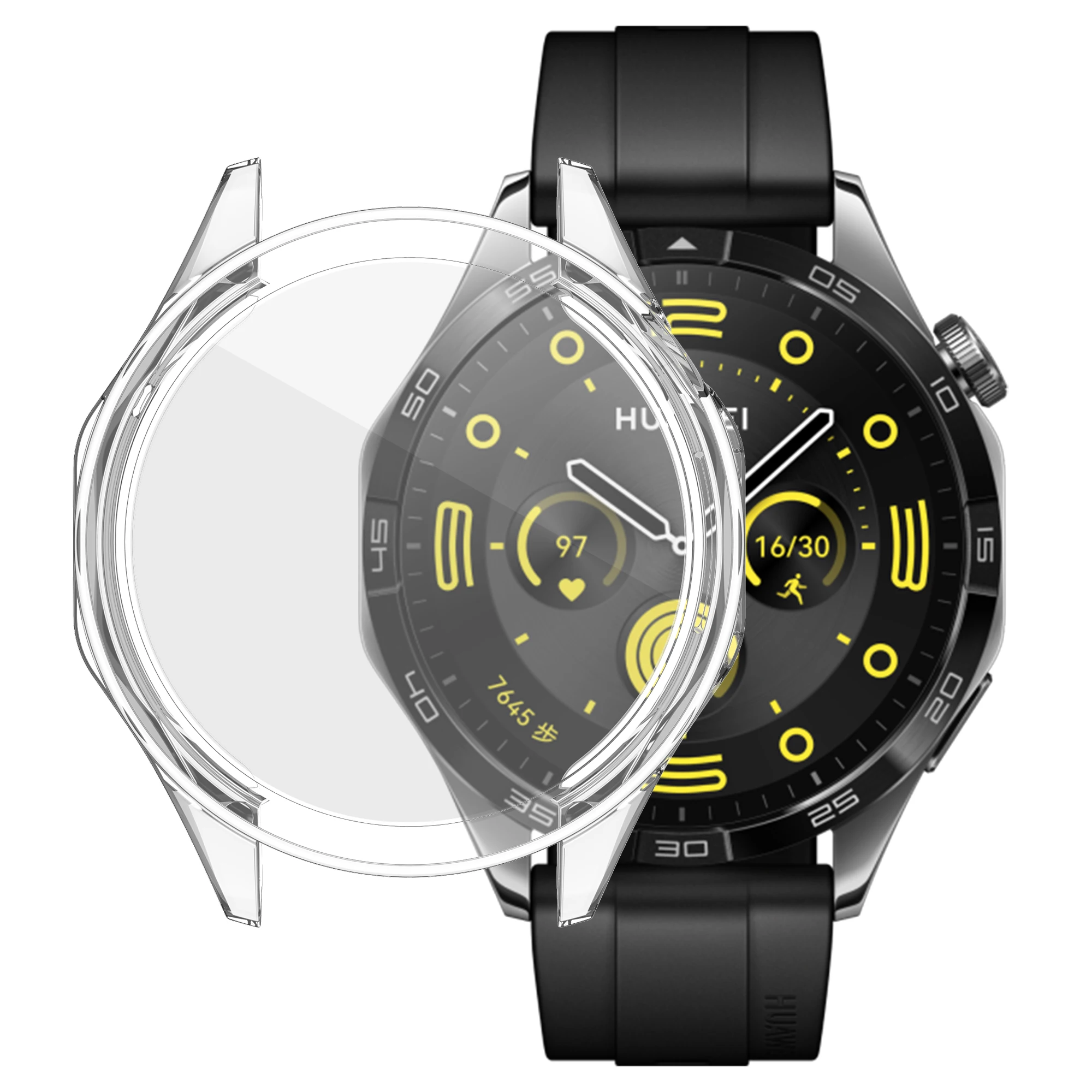 TPU Soft Cover Protective Electroplated Protector Case For Huawei Watch GT4 41mm 46mm / GT3 42mm 46mm / Honor Watch4 Pro