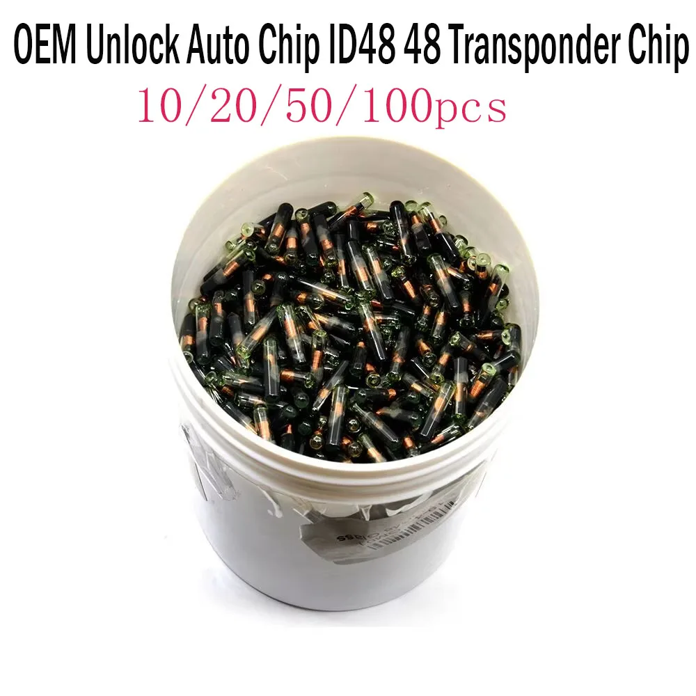 

10/20/50/100PCS OEM Unlock Auto Chip ID48 48 Transponder Chip TP08 Glass Chip for VW/Skoda/Seat/Audi/Honda Key Accessories