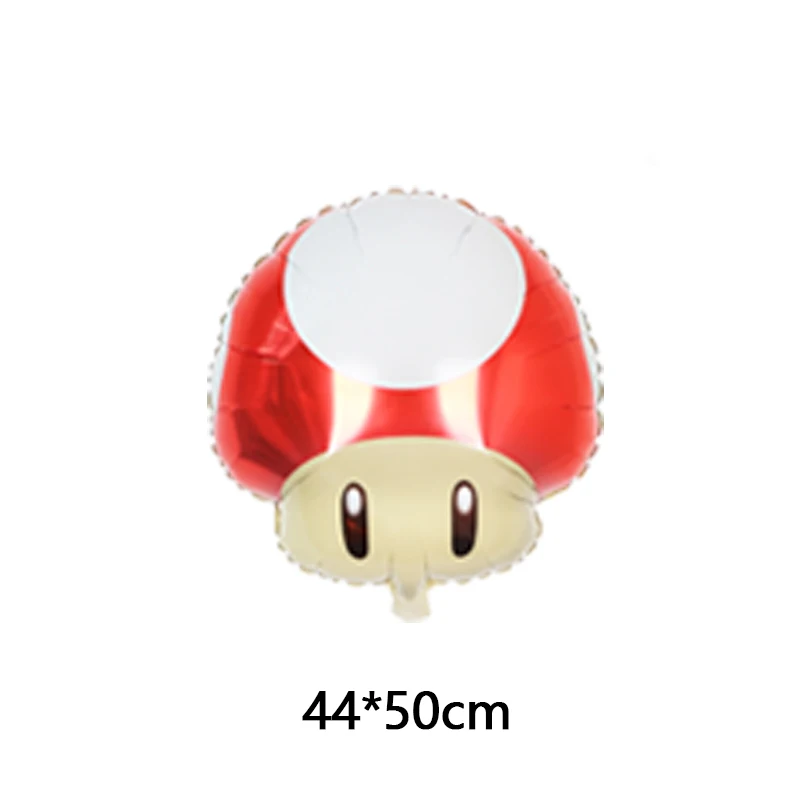 Super Mario Bros Foil Balloon Baby Birthday Photo Props Cartoon Aluminum Film Balloons Happy Birthday Party Decora Supplies