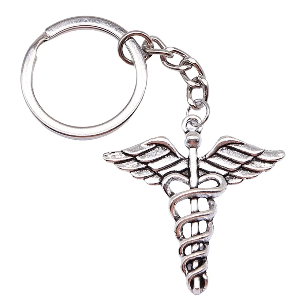 Cane Medical Symbol Pendant Keychain Nurse Doctor Medical Student Keychain