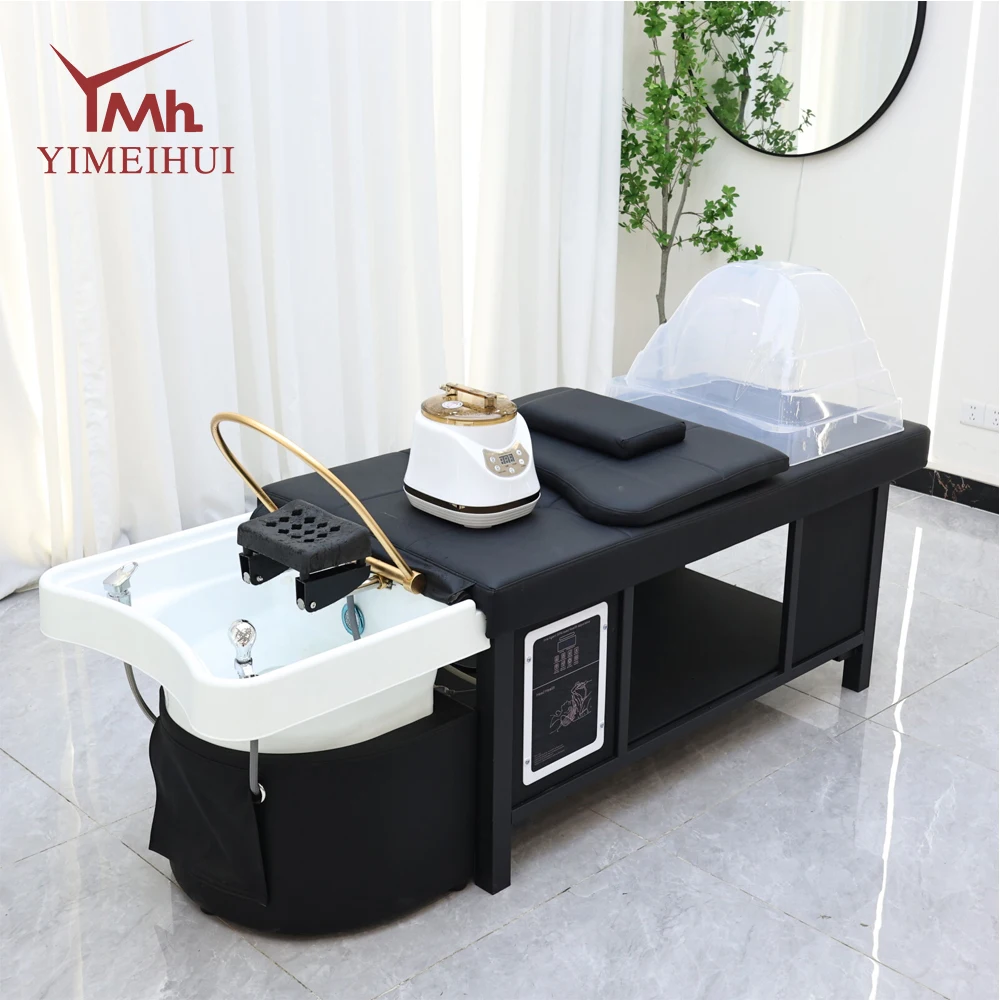 

Modern Japanese Head Spa Waterfall Hair Washing Bed Salon Headspace Thai Massage Shampoo Bed Massage Integrated Bed