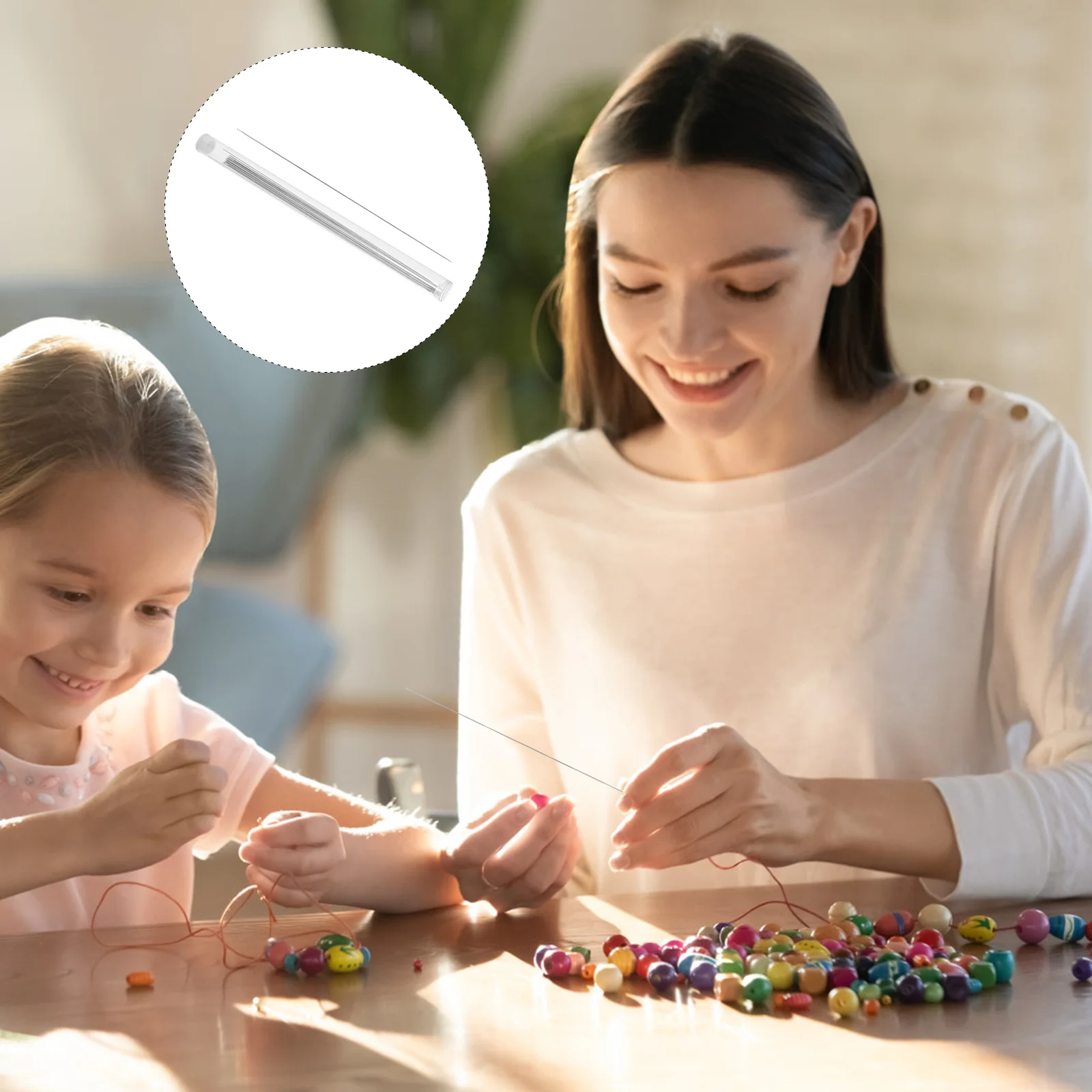 

20Pcs Beading Needles Metal Antirust Yarn Knitting Sewing Crafting Projects 150mm Stitching Needle Needle