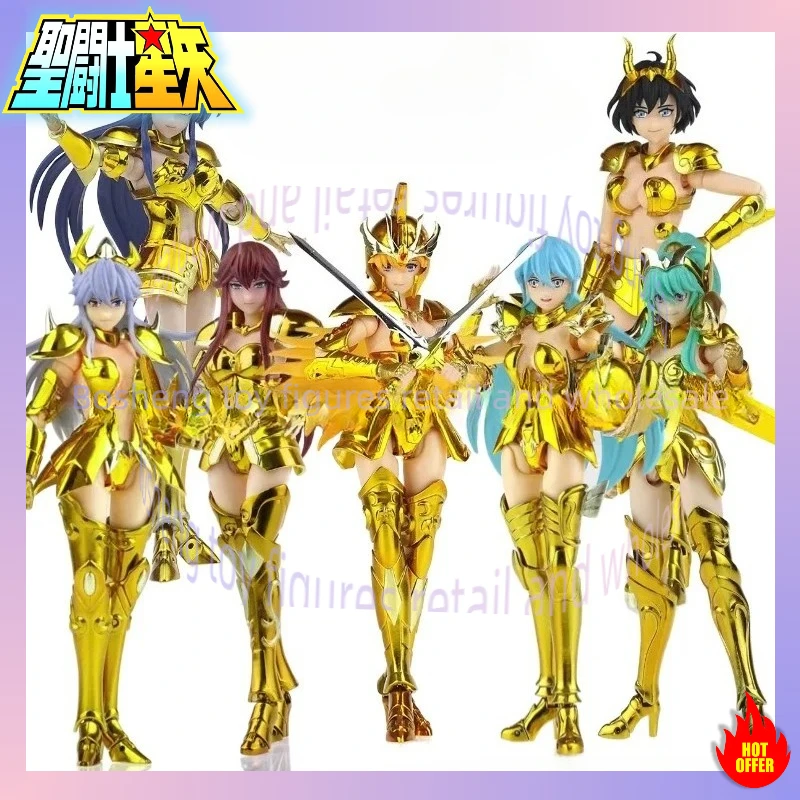 GT Saint Seiya Myth Cloth EX Capricornio Andrea Gemini Cheryl Escorpio Geraldina Piscis Venus Aries Dolores Figura de contrato sagrado