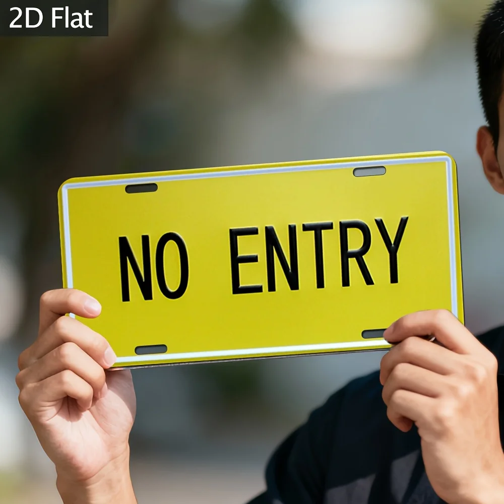 2D Flat Vintage Decorative Sign & Plaque | 30x15cm, Wall Hanging, No Electricity Needed, Ideal for Car Enthusiasts, Collectors,