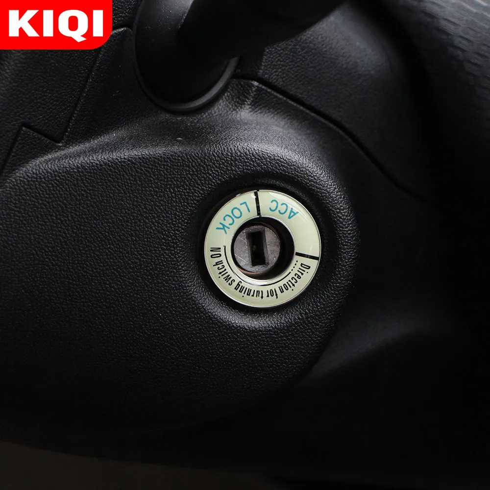 Car Ignition Key Ring Cover Decorative Trim Luminous Stickers for Peugeot 208 301 307 308 2008 3008 5008 Accessories Car-styling